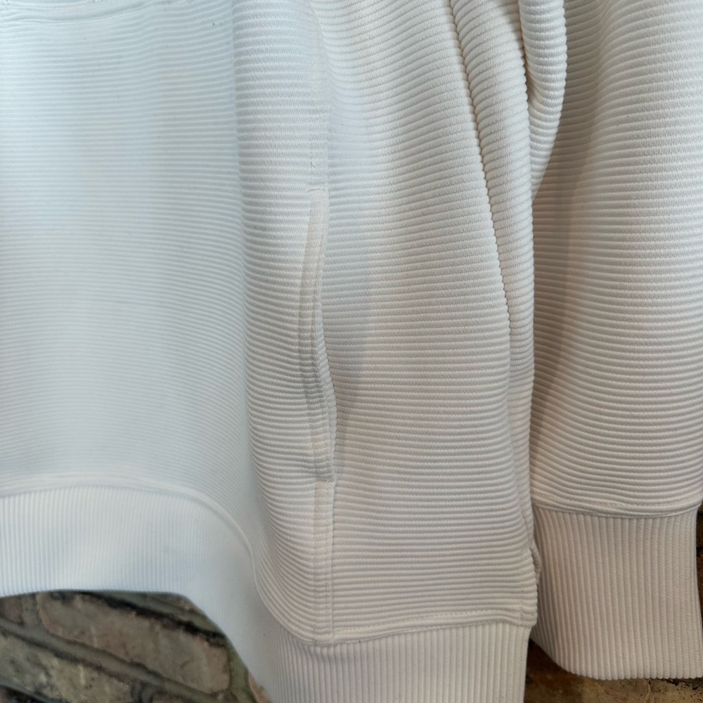 Zella Ivory Ribbed Quarter-Zip Top - Picture 3 of 5